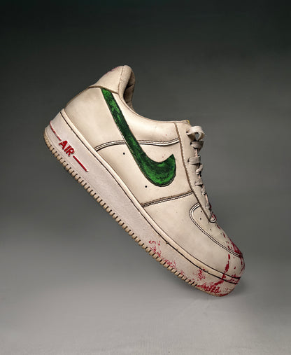 1 OF 1 CUSTOM AIR FORCE 1 BLOOD EDITION SNEAKER
