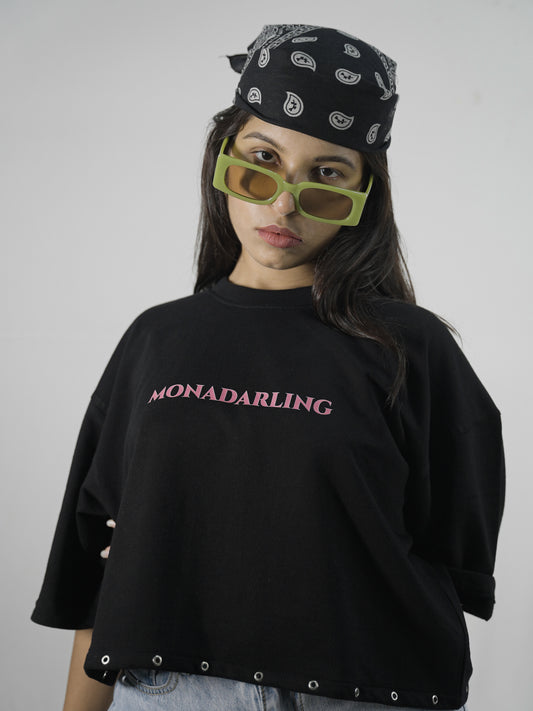 Monadarling Oversized Crop Tee