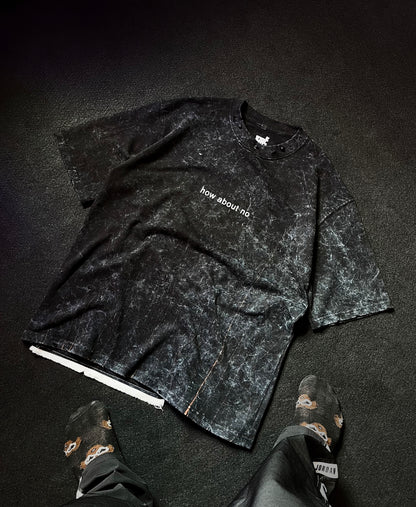 1 OF 1 CHARCOAL PATCH OVERSIZE TEE (UNISEX)