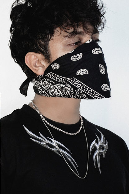 METALLIC BLADES OVERSIZED TEE [UNISEX]