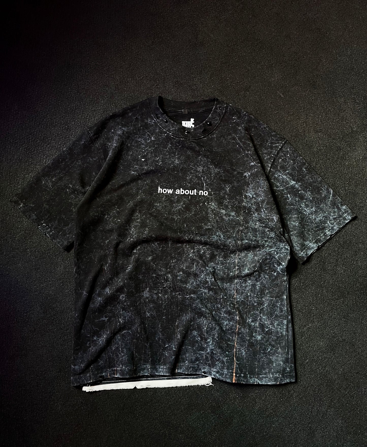 1 OF 1 CHARCOAL PATCH OVERSIZE TEE (UNISEX)