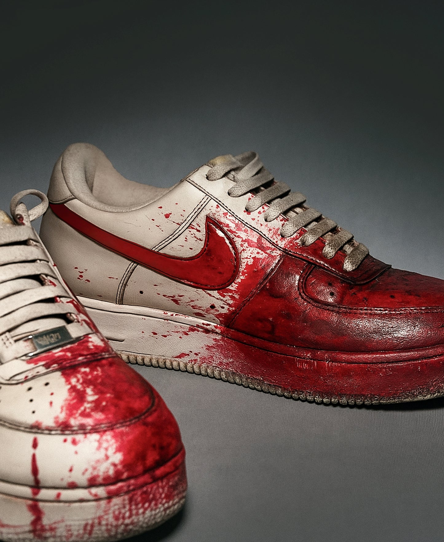 1 OF 1 CUSTOM AIR FORCE 1 BLOOD EDITION SNEAKER