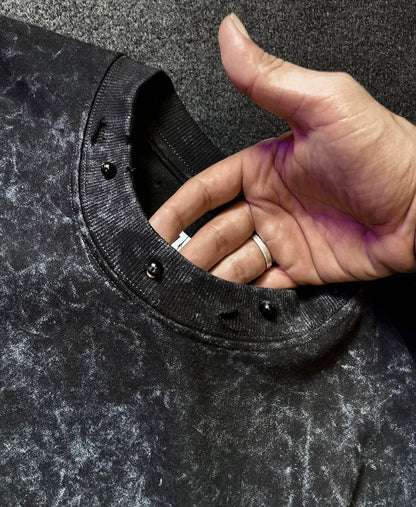 1 OF 1 CHARCOAL PATCH OVERSIZE TEE (UNISEX)