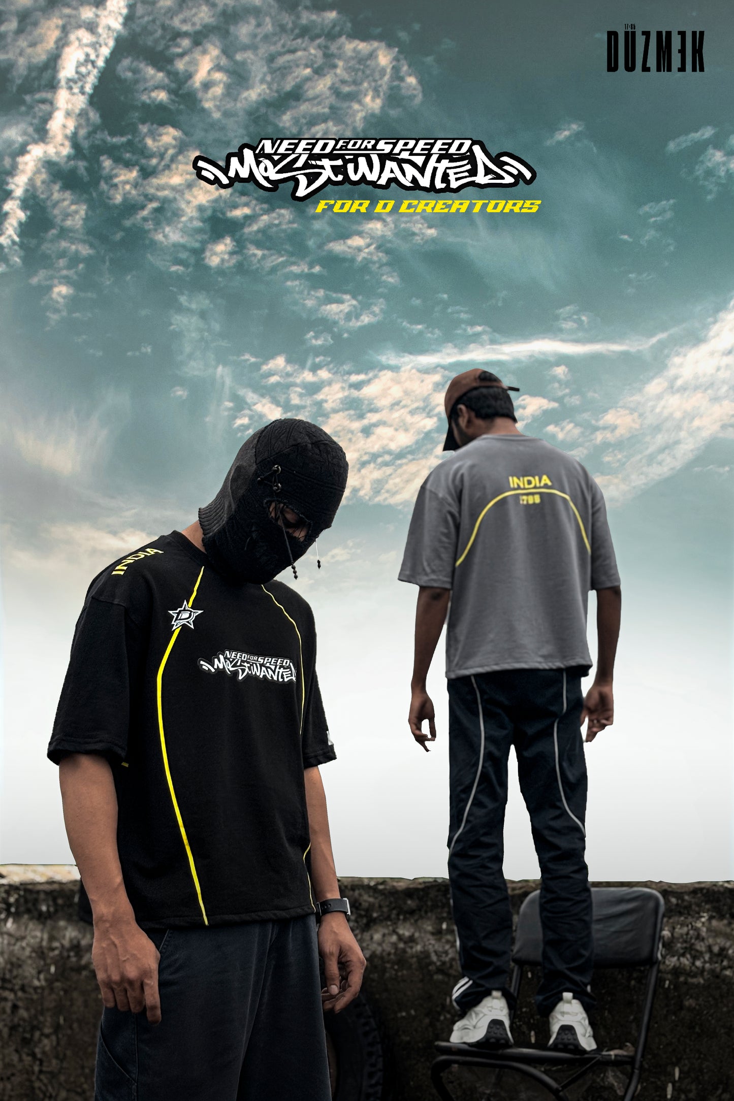 NFS INDIA OVERSIZED BOXY FIT T-SHIRT [BLACK]