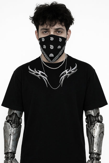 METALLIC BLADES OVERSIZED TEE [UNISEX]