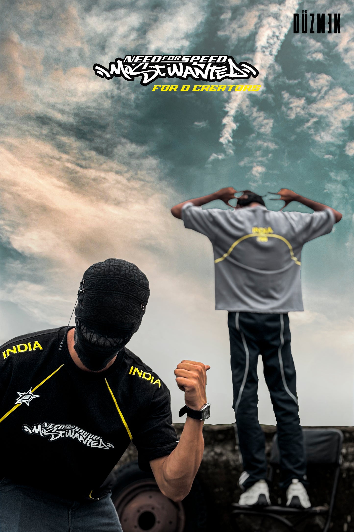 NFS INDIA OVERSIZED BOXY FIT T-SHIRT [BLACK]