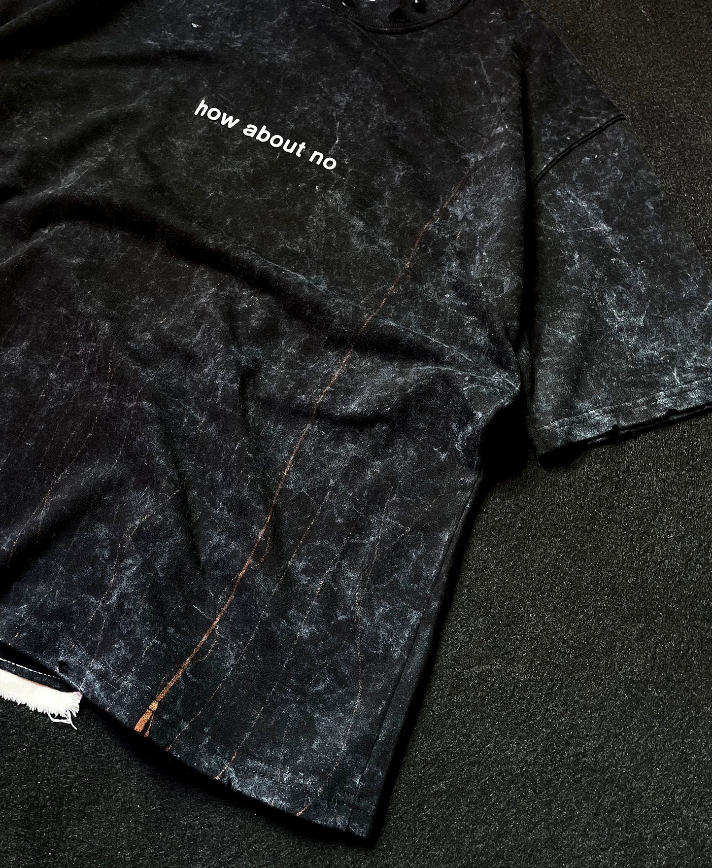 1 OF 1 CHARCOAL PATCH OVERSIZE TEE (UNISEX)