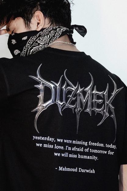 METALLIC BLADES OVERSIZED TEE [UNISEX]