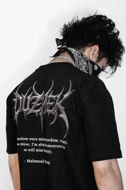 METALLIC BLADES OVERSIZED TEE [UNISEX]