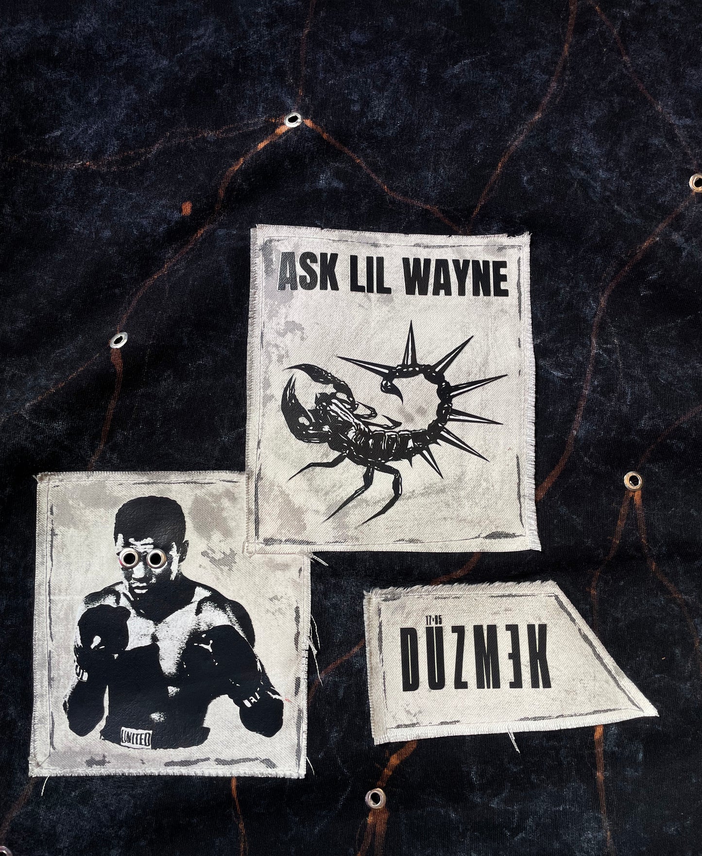 1 OF 1 CHARCOAL PATCH OVERSIZE TEE (UNISEX)