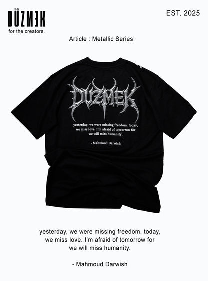 METALLIC BLADES OVERSIZED TEE [UNISEX]