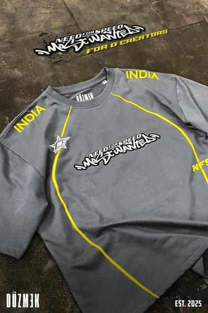 NFS INDIA OVERSIZED BOXY FIT T-SHIRT [GREY]