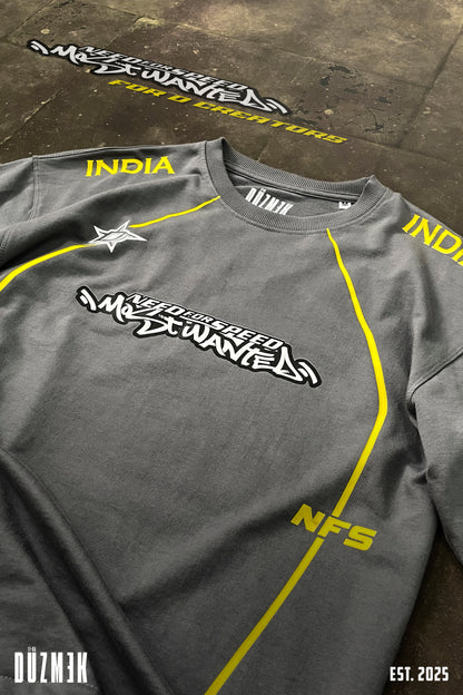 NFS INDIA OVERSIZED BOXY FIT T-SHIRT [GREY]