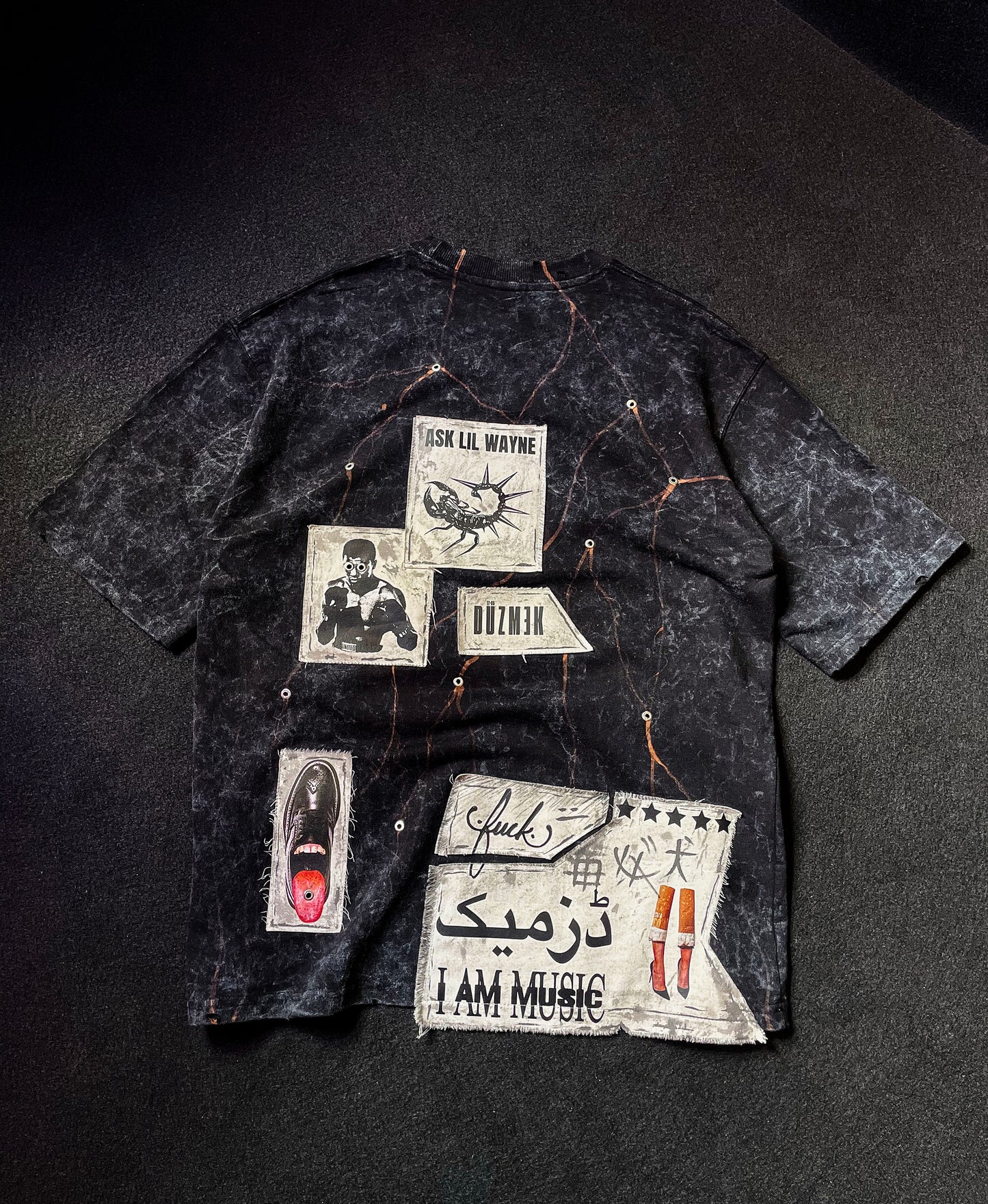 1 OF 1 CHARCOAL PATCH OVERSIZE TEE (UNISEX)