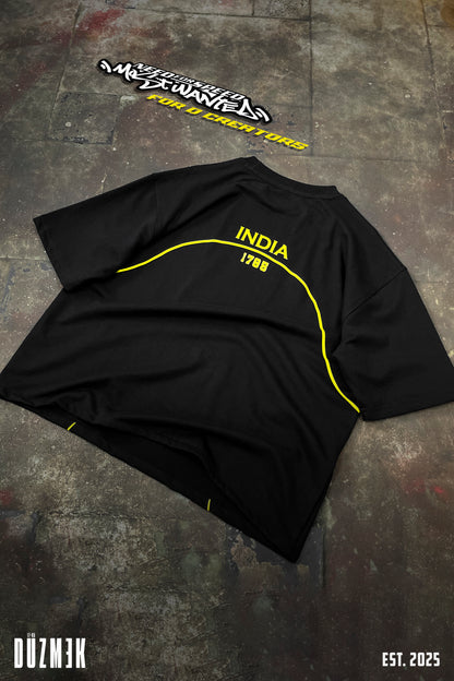 NFS INDIA OVERSIZED BOXY FIT T-SHIRT [BLACK]