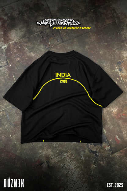 NFS INDIA OVERSIZED BOXY FIT T-SHIRT [BLACK]
