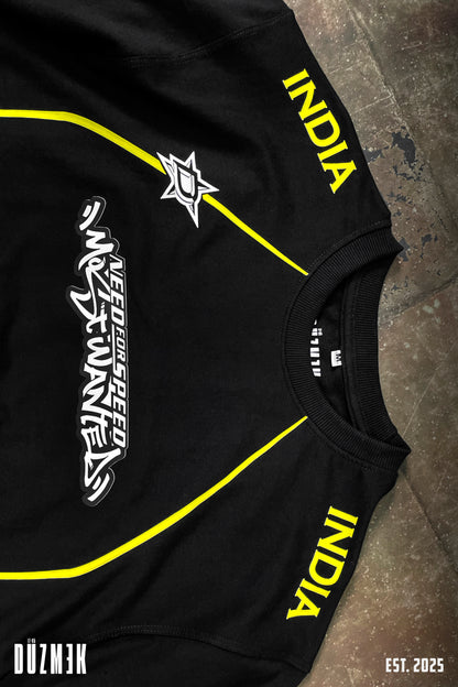 NFS INDIA OVERSIZED BOXY FIT T-SHIRT [BLACK]